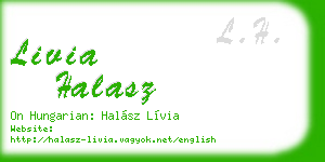 livia halasz business card
